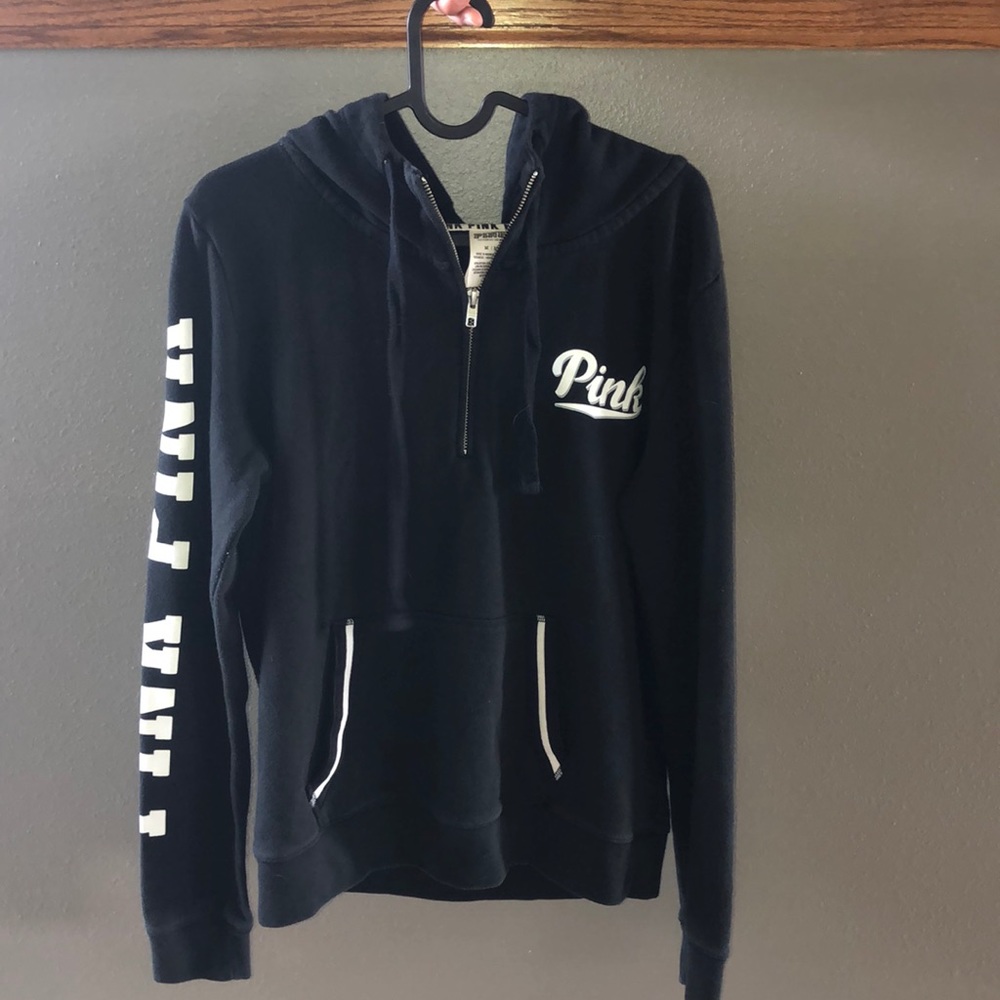 PINK quarter-zip hoodie